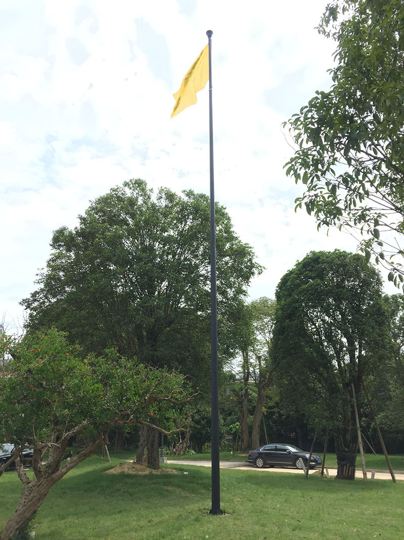 广场旗杆24